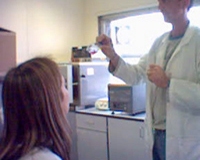 Dr. Stuart Hodgetts demonstrating