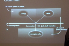 Cronin test silde from a talk by brendan foster- 'What is life?'