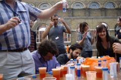 Synthesis team constructing DNA cocktails