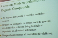 Slide from philosopher Emma Tobins 'Life Verses Biology' talk